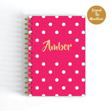 Polka - A5 Wire-O Personalised Notebook