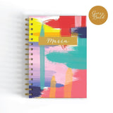 Watercolour Abstract 2.0 - A5 Wire-O Personalised Notebook