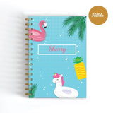 Flamingo - A5 Wire-O Personalised Notebook