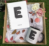 Bold Alphabet Series Mug & Journal Gift Set