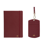 Personalized Work Bundle Set - ID Cardholder Lanyard & A5 Notebook