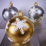 (Christmas 2023) Limited Edition Gold/Silver Christmas Smash Baubles (Smashable Chocolate Shell)