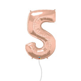 Rose Gold Number Balloon [0-9]