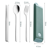 Portable Utensil Set with Customization Initial