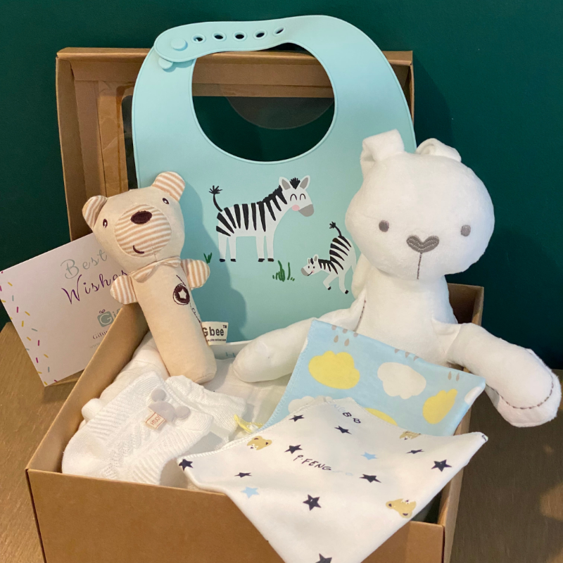 Newborn Premium Baby Boy Gift Set (Set of 7) Giftr Singapore's
