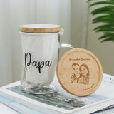 Personalized Heat - Resistant Glass Tea Mug with Coaster