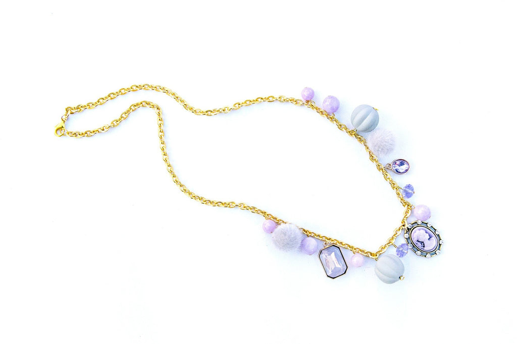 Cameo Purple Necklace