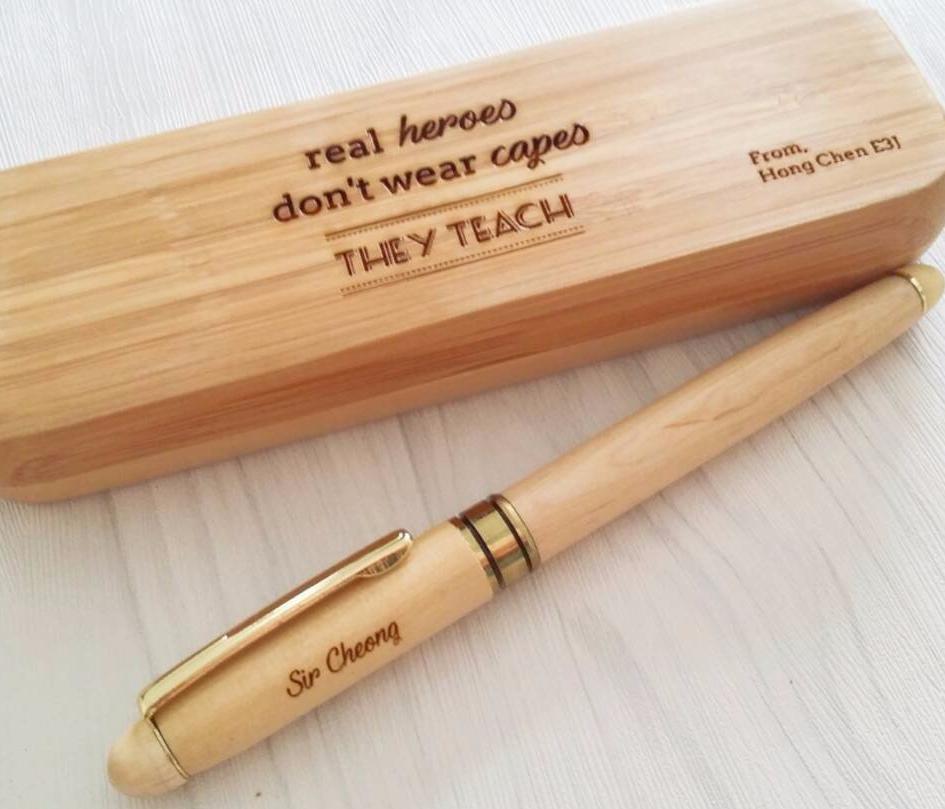 Personalized Wooden Pen Set