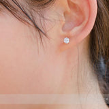 Kelvin Gems Premium 6 Prong Solitaire Stud Earrings m/w Swarovski Zirconia