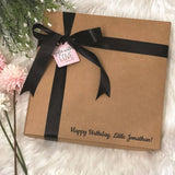 Personalised Gift Box With Sparkling Water and Glass