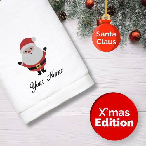 Personalised Towel | X'mas Santa Claus