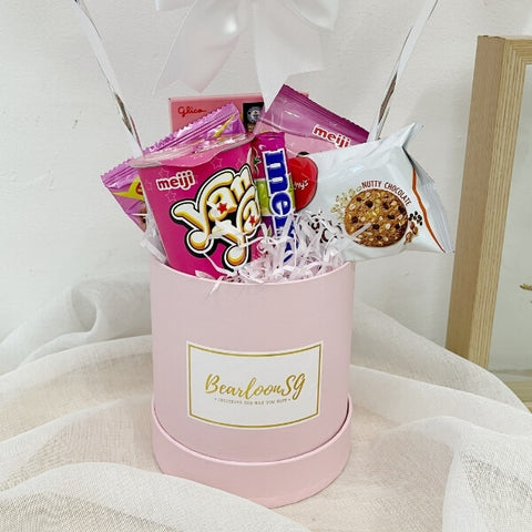 Pink Snack Box Personalized Hot Air Balloon Hamper