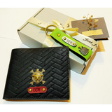 Personalised Men Wallet With Key Chain Design 1