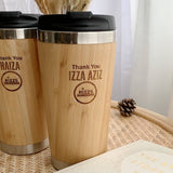 Personalized Bamboo Travel Coffee Mug Tumbler