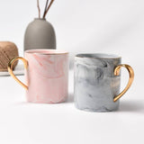 Marble Mug with Lid & Spoon Gift Set