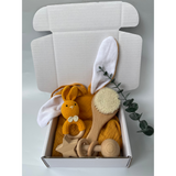 Welcome Baby Gift Box Set Baby Shower Gift Brush Star Rattle