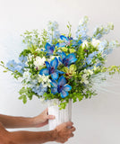 "Indigo" Flower Vase Arrangement