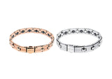 Kelvin Gems Luxury Rose Gold Healthcare Magnetic Bead Tungsten Bracelet