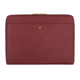 Personalized Saffiano 13"/14"/16" Laptop Sleeve - Burgundy