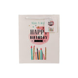 Birthday Gift Bag (Small) - 4 Assorted Designs (Set of 6)