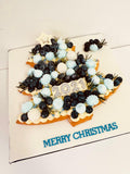 Blueberry Christmas Tree Tart