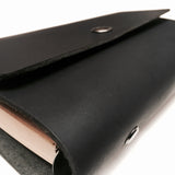 Stylish Leather Notebook / Journal - Clutch Design