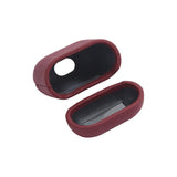 Personalized Saffiano Airpods Case Cover - Burgundy