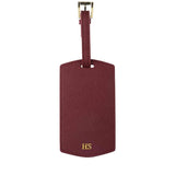 Personalized Saffiano Luggage Tag - Burgundy - Self Pick Up