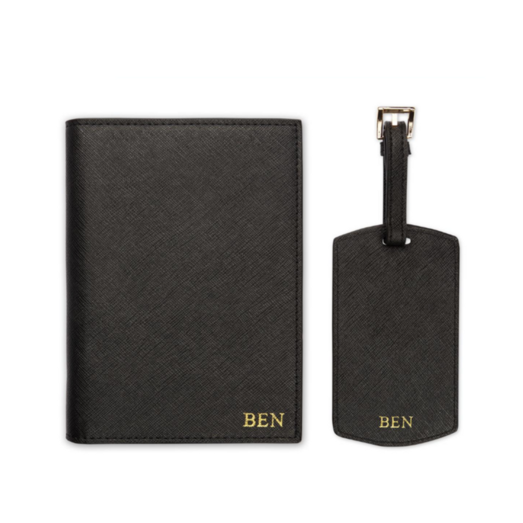 Personalized Travel Bundle Set - Passport Cover & Luggage Tag - Self Pick Up