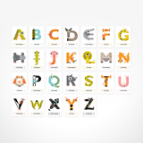 Alphabet Flash Cards // Colours