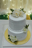 Classic White Floral Cake