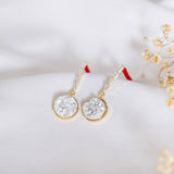 Sparkle Druzy Snow White Handmade Earring