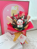 Christmas Character Preserved Flower Bouquet (Snowman, Reindeer, Bunny, Duckie) [Christmas 2023 | New Year 2024]