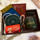 Personalised Ceramic Coffee Mug With Christmas Candy Cane (Islandwide Delivery)