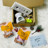 Calm & Relax Aromatherapy Relaxation Gift Box with Organic Palm Wax & Smokeless Candles