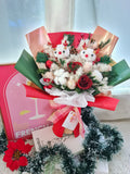 Christmas Jolly Reindeer Preserved Flower Bouquet [Christmas 2023 | New Year 2024]