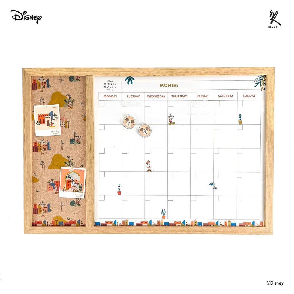 Disney Mickey Mouse - Monthly Magnetic Planner Board with Cork Board ...