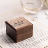 Personalized Luxury Wooden Ring Box (est. 6-8 working days)