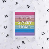 Easel Letterboard - Rainbow Pride with White Frame