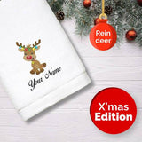 Personalised Towel | X'mas Reindeer