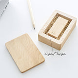 Happy Birthday Design Wooden USB with Personalised Wording (6-8 working days)