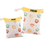 Personalized Wet Bag Bundle - Animal Macarons