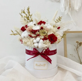 Valentine's Day 2024 [Premium] Everlasting Bloom Box – Red & Gold