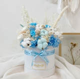 Valentine's Day 2024 [Premium] Everlasting Bloom Box – Blue & White