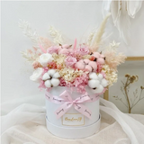 Valentine's Day 2024 [Premium] Everlasting Bloom Box – Pink & White