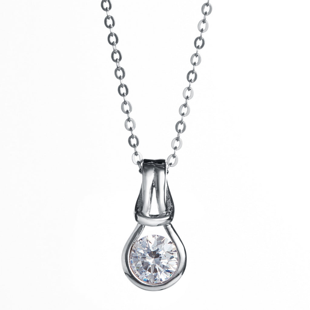 Kelvin Gems Forever Pendant Necklace Made With Swarovski Zirconia