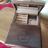 Personalized Keepsake Box, Wedding Gift for Couples, Walnut Large  Keepsake Boxes by Wayfaren
