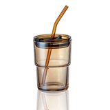 Glass Mug With Straw