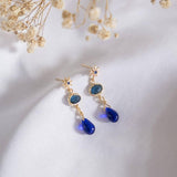 Starry Night Sparkly Star - Night Blue Handmade Earring