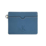 Genuine Leather RFID Card Case - Dark and Sky Blue